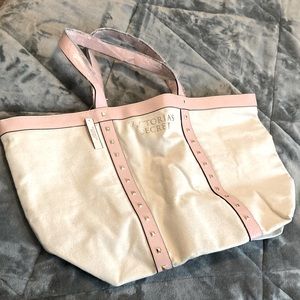 Victoria Secret Studded Canvas Tote bag